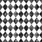 Black and white vintage grunge argyle seamless plaid pattern. Watercolor hand drawn background