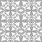 Black and white vintage ornamental seamless pattern. Vector patterned floral abstract background. Hand drawn textured lace flower