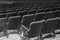 Black and white vintage theater seats