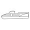 Black and white web icons marine vessels, ship, boat, yacht