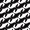 Black and White Wolves Tessellation Pattern