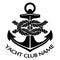 Black and White Yacht Club Logo