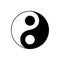 Black and white yin yang. Harmony and balance. Yin Yang symbol. Vector illustration.