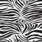 Black and white zebra animal seamless vector print