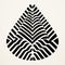 Black And White Zebra Painting Inspired By Julio Le Parc