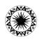 Black and white zodiac icon