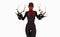 Black widow cyborg female