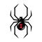 Black widow spider icon