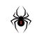 Black widow spider logo vector illustration