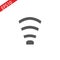 Black WIFI Icon on white background. Eps10