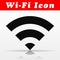 Black wifi vector icon design