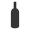 black wine bottle, graphic