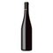 Black wine bottle isolated on white background