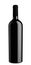 Black wine bottle silhouette