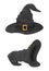 Black witches hats