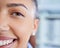 Black woman, business and face portrait closeup of a lawyer worker happy and ready to work. Corporate legal advisor with