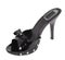 Black women high heel glossy shoe