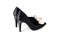 Black women shoes with white knot