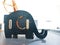 Black Wooden Craft Elephant Holder