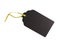 Black wooden gift tag