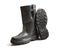 Black working leather hight boots