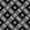 Black woven seamless background tile. Vector illustration