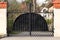 Black wrought gate