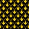 Black and yellow art deco seamless pattern