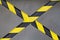 Black and Yellow Barrier Tape