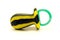 Black and yellow candy pacifier