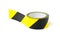 Black and yellow caution tape