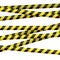 Black and yellow danger tape