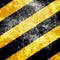 Black and yellow hazard lines