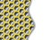 Black and yellow hexagon background