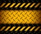 Black yellow iron surface background with diamond plate texture pattern
