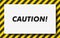 Black and yellow line striped. Caution tape. Blank warning background. Vector illustration