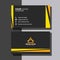 Black And Yellow Minimalist Stylish Business Card