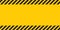 Black yellow striped banner wall Hazard industrial striped road warning Yellow black diagonal stripes Seamless pattern Vector