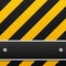 Black and yellow warning background