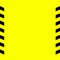 Black and yellow warning line striped