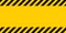 Black and yellow warning line striped rectangular background, yellow and black stripes on the diagonal