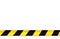 Black and yellow warning tapes on white background . Quarantine. Stop coronavirus, covid-19, border closed, do not cross. Banner.