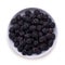 Blackberries in a dish