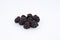 Blackberries isolated on white