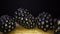 Blackberries on a wooden desk and black background. Perfect, fresh and tasty blackberry ready to eat