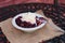 Blackberry cobbler alamode