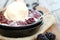 Blackberry Cobbler in Skillet