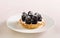 Blackberry cream mini tart