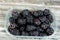 Blackberry, edible fruit of many species in genus Rubus in the family Rosaceae, hybrids among species with subgenus Rubus, and