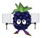 Blackberry fruit cartoon illustration